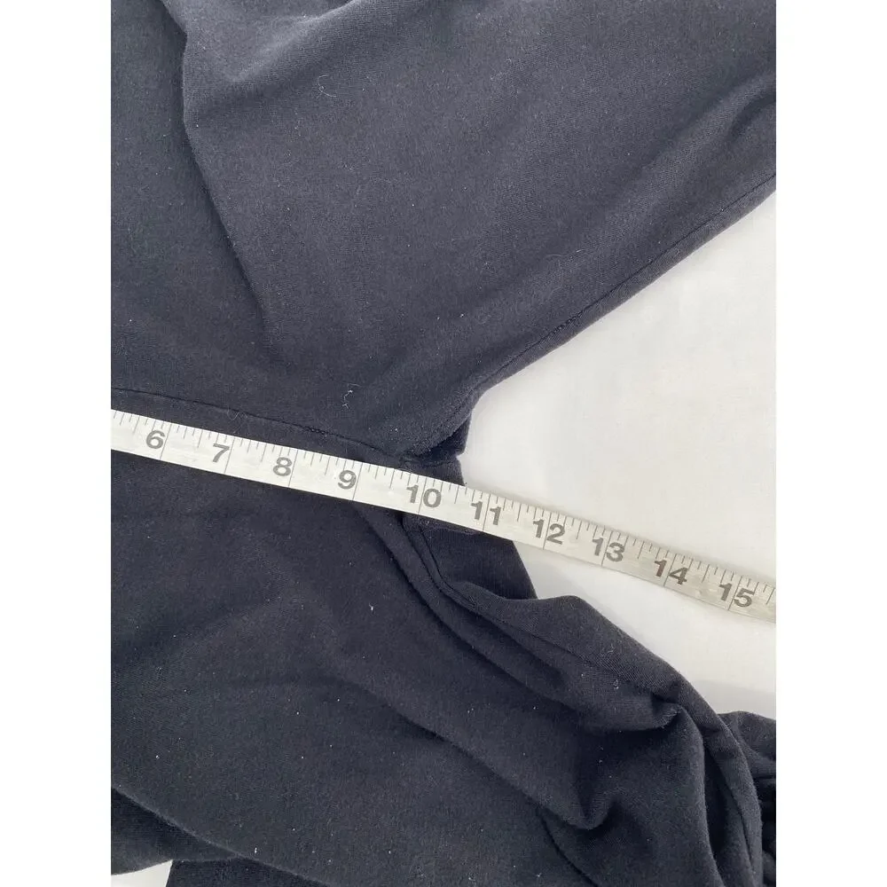 Justice Girls Black Basic Leggings XXL 16P-18P Petite Length 7/8 Ankle